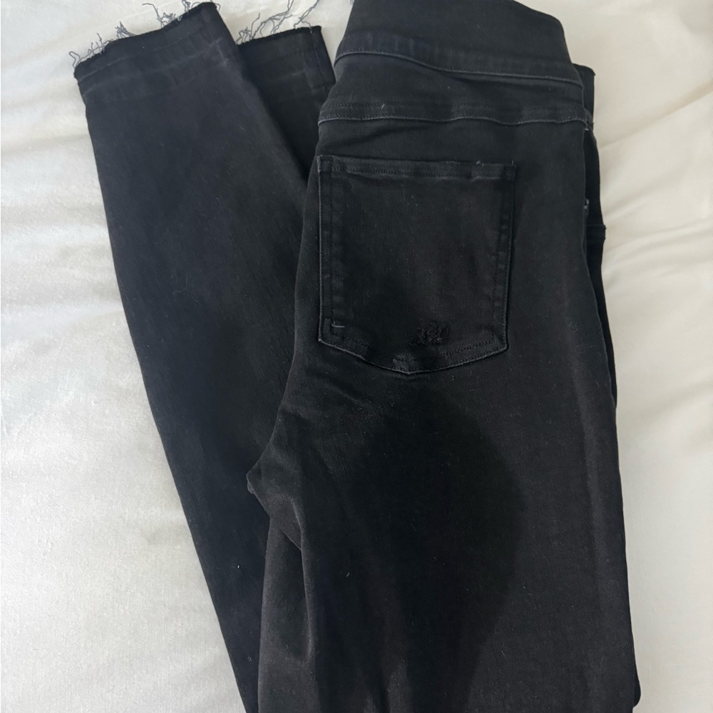 SPANX Vintage Black Distressed Skinny Jeans